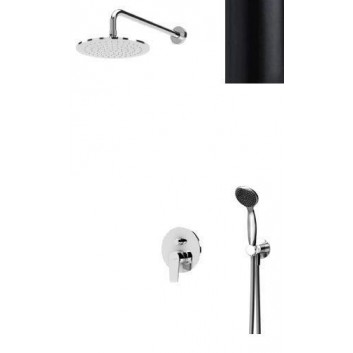 Shower set concealed Bruma Nautic, overhead shower 23 cm satyna- sanitbuy.pl