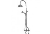 Shower set with mixer Kerasan Retro, deszczownicą i handshower shower, gold