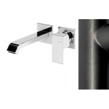 Wall mounted washbasin faucet Bruma Linea spout 209 mm, satyna- sanitbuy.pl
