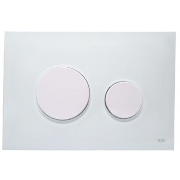 Flush button TECE loop glass white, Flush plates white - sanitbuy.pl