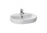 Washbasin 60 cm countertop Cersanit Caspia Oval white - sanitbuy.pl