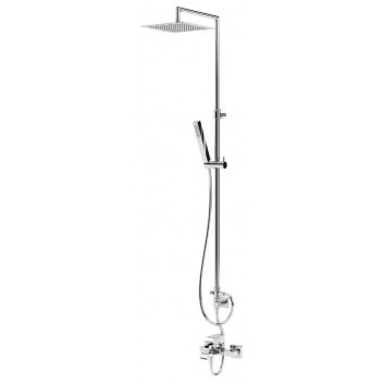 Shower set with mixer i handshower Bruma Linea overhead shower 30 cm, sunset- sanitbuy.pl