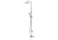 Shower set with mixer i handshower Bruma Linea overhead shower 30 cm, sunset- sanitbuy.pl