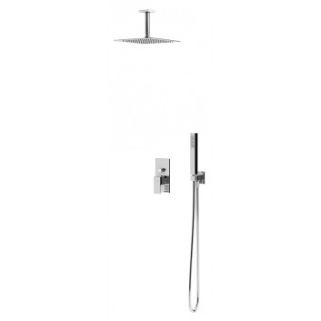 Shower set Bruma Linea overhead shower 20 cm with mixer podstynkową i handshower, morning mist- sanitbuy.pl