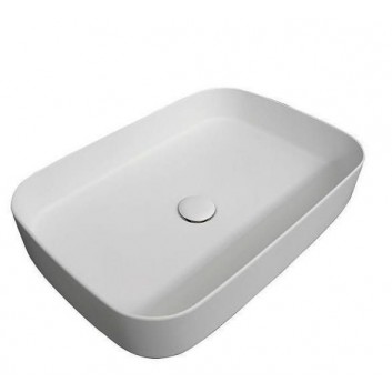 Washbasin Cielo Shui Comfort countertop, rectangular, 60x40 cm, Brina- sanitbuy.pl