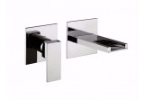 Washbasin faucet concealed 2-hole Giulini G. Pablolux without pop black mat