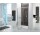 Door sliding Sanplast D2L(P)/FREEZONE 120x190 cm profil manhatan, glass grey