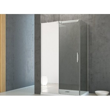 Door shower 100 left Radaway Espera KDJ Mirror glass transparent, profil chrome- sanitbuy.pl