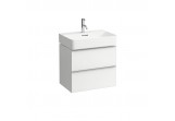 Cabinet pod umywalkę Laufen Space 58,5x41x52 cm 2 x szuflada, for washbasin 810283 white