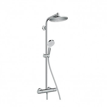 Hansgrohe Crometta S 240 mixer thermostatic with head shower 24x24cm- sanitbuy.pl