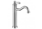 Washbasin faucet tall Giulini Giovanni Hermitage without pop, chrome