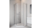 Cabin 80x80cm Radaway Essenza New PTJ pentagonal, left glass transparent 