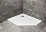 Pentagonal shower tray lewy Radaway Doros PT E 100x80cm white- sanitbuy.pl