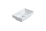 Countertop washbasin Catalano Verso 60x37 cm, without hole na baterie, z przelewm, white