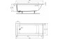 Bathtub rectangular Ideal Standard Connect Air 170x75cm for built-in, white- sanitbuy.pl