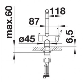 Kitchen faucet Blanco Fontas II antracyt/chrome- sanitbuy.pl