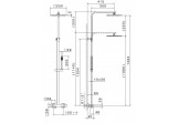 Shower set NewForm with thermostat, chrome