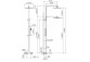 Shower set NewForm with thermostat, chrome- sanitbuy.pl