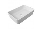 Countertop washbasin Omnires Parma UN Marble+ white
