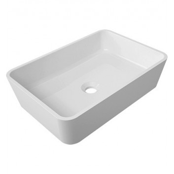 Countertop washbasin Omnires Parma UN Marble+ white- sanitbuy.pl