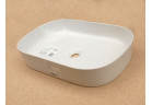 Washbasin 65x41x12.5 cm countertop white ArtCeram Ghost, GHL00201;00