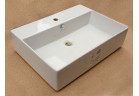 Washbasin ArtCeram Quadro countertop/wall mounted 65x48cm, white, QUL00301;00