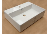 Washbasin ArtCeram Quadro countertop/wall mounted 65x48cm, white- sanitbuy.pl
