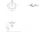 Catalano washbasin Sfera wall-hung z overflow without hole 60x50cm, white- sanitbuy.pl