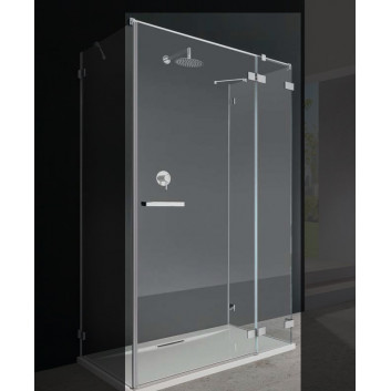 Door shower Radaway Euphoria KDJ 80 left glass transparent, chrome - sanitbuy.pl