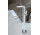 Art Platino Emira Single lever freestanding bath mixer, white/chrome