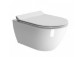 Bowl WC GSI Norm 55x36cm hanging bezrantowa with soft-close WC seat + set mocujący, white- sanitbuy.pl