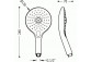Hand shower Tres Antical, white/chrome- sanitbuy.pl