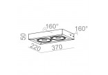 Sconce AQForm Cadra 111x2 QRLED, white mat- sanitbuy.pl