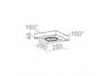 Sconce AQForm Cadra 111x2 QRLED, white mat- sanitbuy.pl