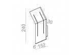 Sconce AQForm Cadva 111x2 QRLED, white mat- sanitbuy.pl