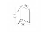 Sconce AQForm Camber square rift LED, white mat- sanitbuy.pl