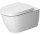 Wall-hung wc Duravit Darling New Rimless, bezrantowa wraz with soft-close WC seat szeroką, 37x54 cm, white