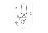 Sconce Azzardo Baroco Black- sanitbuy.pl