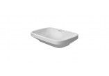 Washbasin Duravit DuraStyle rectangular 60x38cm stawiana polished without overflow without tap hole, white- sanitbuy.pl