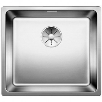Zlewozmywak steel jednokomorowy Blanco Andano 450-U 49x44 cm under-countertop without pop-up, steel - sanitbuy.pl