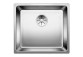 Zlewozmywak steel jednokomorowy Blanco Andano 450-U 49x44 cm under-countertop without pop-up, steel - sanitbuy.pl