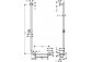 Shower rail Hansgrohe Unica Comfort 1,10m lewy, white/chrome- sanitbuy.pl