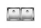 Zlewozmywak steel półtorakomorowy Blanco Andano 500/180-U 74,5x44 cm under-countertop, without pop-up, left komora, steel - sanitbuy.pl