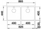 Zlewozmywak steel półtorakomorowy Blanco Andano 500/180-U 74,5x44 cm under-countertop, without pop-up, left komora, steel - sanitbuy.pl