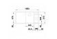 Zlew konglomeratowy + seat szaklana AXIA III 5 S Blanco Silgranit InFino 470x915 mm kawowy- sanitbuy.pl