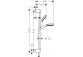 Shower set Hansgrohe Crometta 1jet Unica 0,90m white/chrome- sanitbuy.pl