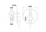 Mixer bath-shower Kohlman Roxin concealed, chrome- sanitbuy.pl