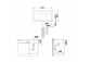 Zlew konglomeratowy ZENAR 45 S Blanco Silgranit komora left with waste kawowy - sanitbuy.pl