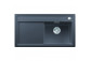 Zlew konglomeratowy ZENAR 5 S InFino Blanco Silgranit komora right with waste kawowy - sanitbuy.pl