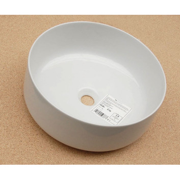 Washbasin 42 cm countertop white mat Art Ceram Cognac- sanitbuy.pl